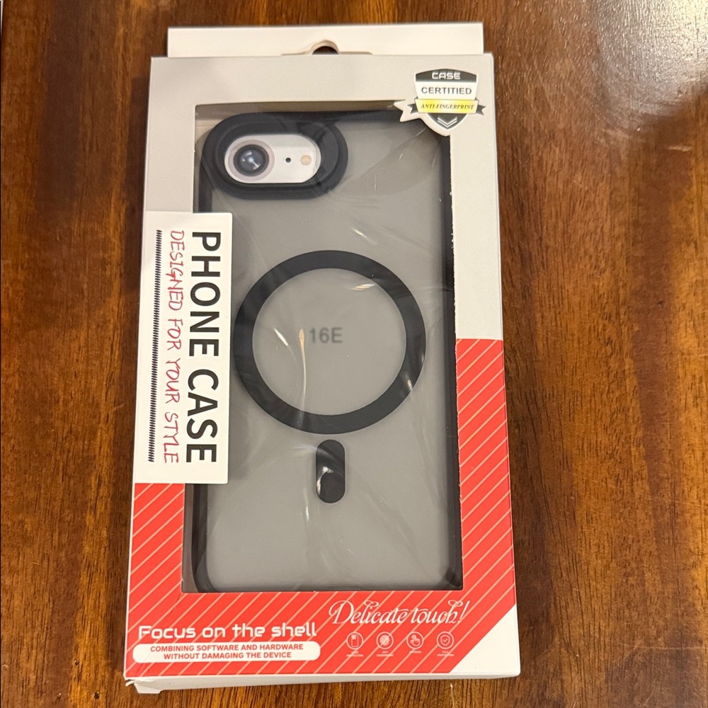 16 E Black Smoked iPhone Case